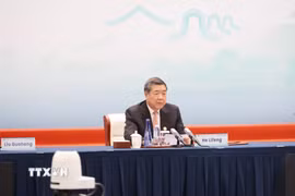 Phó Thủ tướng Quốc Vụ viện Trung Quốc Hà Lập Phong. (Ảnh: Công Tuyên/TTXVN)
