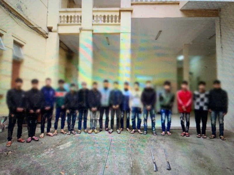 Các đối tượng bị tạm giữ. (Nguồn: Công an cung cấp)