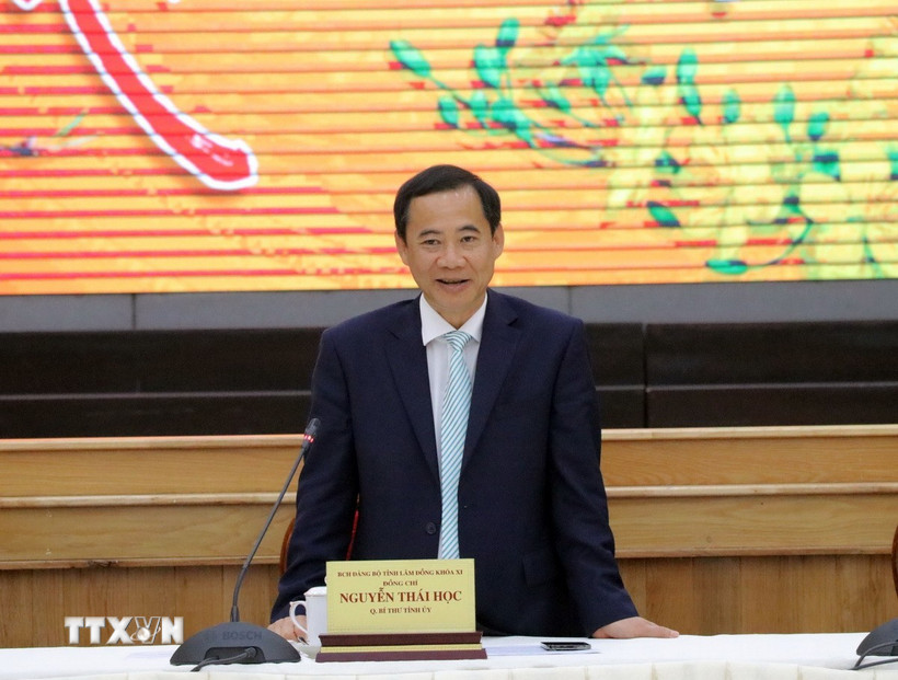 Quyền Bí thư Tỉnh ủy Nguyễn Thái Học. (Ảnh: Chu Quốc Hùng/TTXVN)