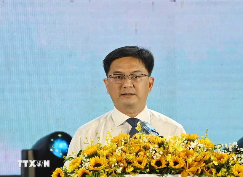 Trưởng ban Dân vận Thành ủy Thành phố Hồ Chí Minh Nguyễn Mạnh Cường. (Ảnh: Thu Hương/TTXVN)