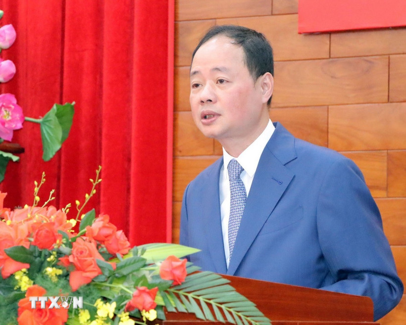 Chủ tịch UBND tỉnh Lâm Đồng Trần Hồng Thái. (Ảnh: Chu Quốc Hùng/TTXVN)