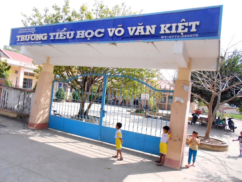 Trường Tiểu học mang tên cố Thủ tướng Võ Văn Kiệt tại ấp Kênh 14, xã Vĩnh Thuận. (Nguồn: Cổng thông tin Điện tử huyện Vĩnh Thuận)