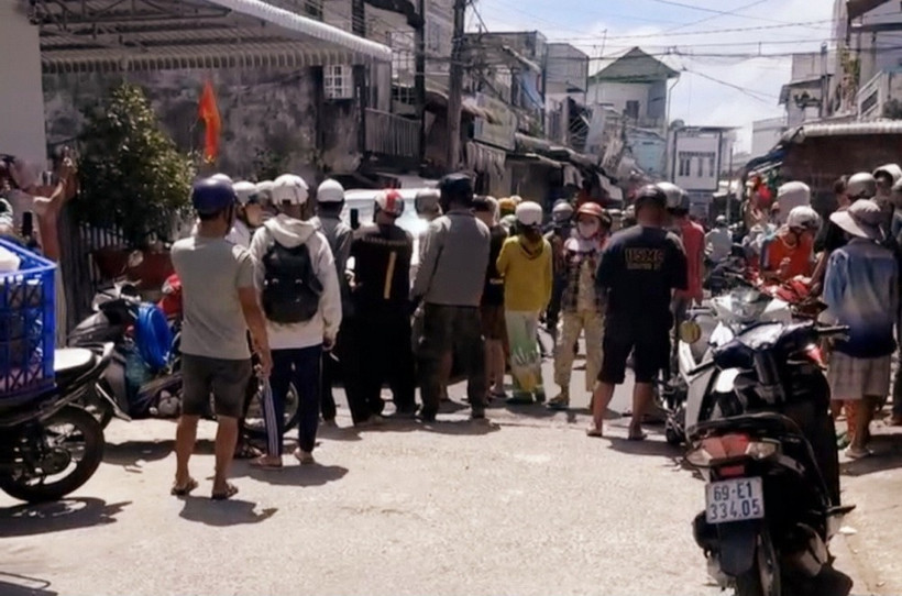 Hiện trường xảy ra vụ việc. (Nguồn: báo Công an Nhân dân)