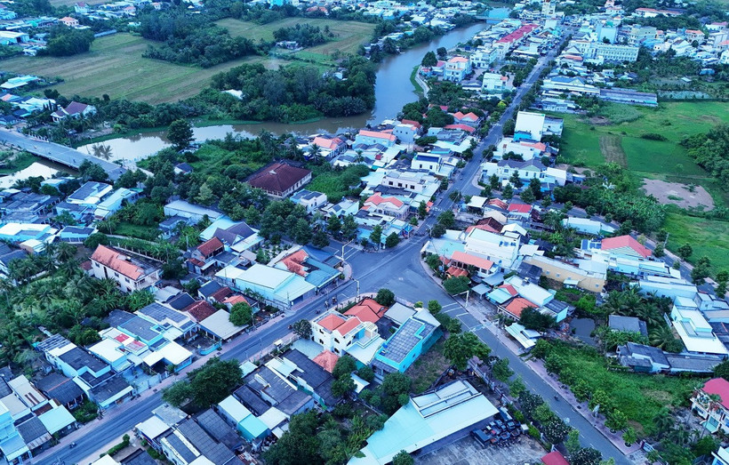 Tiền Giang dự kiến sau sắp xếp giảm còn 57 xã, phường. (Ảnh: Hồng Đạt/TTXVN)