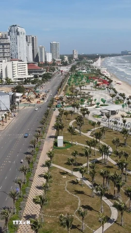 Dự án này kỳ vọng sẽ là nơi tạo không gian sinh hoạt cộng đồng, vui chơi, nghỉ dưỡng cho người dân và du khách đến với biển Vũng Tàu. (Ảnh: Huỳnh Sơn/TTXVN)