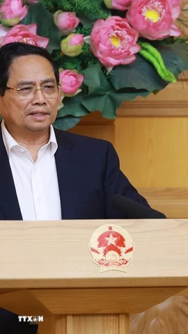 Thủ tướng Phạm Minh Chính kết luận phiên họp thứ 22 của Ban Chỉ đạo Nhà nước các công trình, dự án quan trọng quốc gia, trọng điểm ngành giao thông vận tải. (Ảnh: Dương Giang/TTXVN)