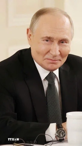 Tổng thống Nga Vladimir Putin. (Ảnh: Quang Vinh/TTXVN)