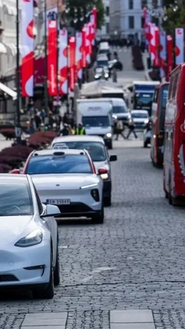 Xe điện trên đường phố ở thủ đô Oslo của Na Uy. (Nguồn: AFP/Getty)