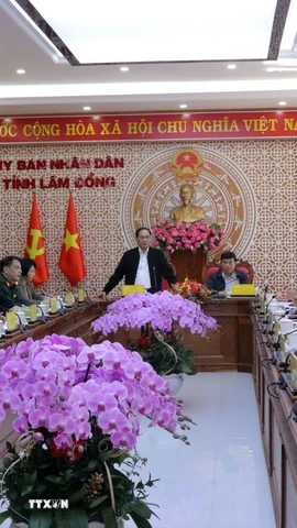 Phó Thủ tướng Bùi Thanh Sơn phát biểu chỉ đạo. (Ảnh: Chu Quốc Hùng/TTXVN)