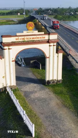Di tích Lịch sử Quốc gia Đặc biệt “Đôi bờ Hiền Lương - Bến Hải”. (Ảnh: Vũ Sinh/ TTXVN)
