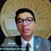 Tổng thống Madagascar Andry Rajoelina trong bài phát biểu ngày 13/10. (Ảnh: THX/TTXVN)