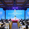 Chủ tịch Quốc hội Trần Thanh Mẫn phát biểu tại Lễ hưởng ứng Ngày Pháp luật Việt Nam 2025. (Ảnh: Phạm Kiên/TTXVN)