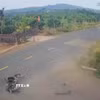 Hiện trường vụ tai nạn được camera ghi lại. (Ảnh: TTXVN phát)