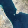Ảnh vệ tinh về Eo biển Bab al-Mandeb. (Nguồn: Getty Images)