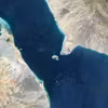 Ảnh vệ tinh về Eo biển Bab al-Mandeb. (Nguồn: Getty Images)