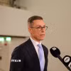 Tổng thống Phần Lan Alexander Stubb phát biểu với báo giới tại Helsinki. (Ảnh: THX/TTXVN)