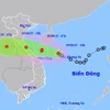 Vị trí và đường đi của áp thấp nhiệt đới. (Nguồn: Trung tâm Khí tượng Thủy văn Quốc gia)