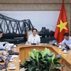 Phó Thủ tướng Hồ Quốc Dũng chủ trì họp về Nghị định hướng dẫn Luật Công nghệ cao (sửa đổi) và các văn bản cần ban hành của Bộ Khoa học và Công nghệ trong 6 tháng đầu năm 2026. (Ảnh: Lâm Khánh/TTXVN)