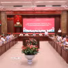 Hội thảo một số vấn đề lý luận và thực tiễn về hoàn thiện mô hình chính quyền địa phương hai cấp. (Ảnh: Văn Điệp/TTXVN)