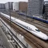 Tàu cao tốc Shinkansen tại Fukuoka, Nhật Bản. (Ảnh: Kyodo/TTXVN)
