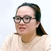 Hoàng Hường tại cơ quan công an. (Nguồn: VTV)