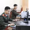 Phòng An ninh mạng và phòng, chống tội phạm sử dụng công nghệ cao, Công an tỉnh Ninh Bình đã kịp thời phát hiện, ngăn chặn và xử lý các hành vi lợi dụng internet đăng tải, chia sẻ thông tin sai sự thật liên quan đến công tác bầu cử. (Ảnh: Thùy Dung/TTXVN)