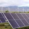 Dự án điện mặt trời tại xã Thuận Nam (Khánh Hòa). (Ảnh: Công Thử/TTXVN)