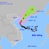 Vị trí và đường đi dự kiến của bão số 1. (Nguồn: Trung tâm Dự báo Khí tượng Thủy văn Quốc gia)