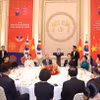 Tổng thống Hàn Quốc Lee Jae Myung và Phu nhân chủ trì Quốc yến chiêu đãi chào mừng Tổng Bí thư Tô Lâm và Phu nhân thăm cấp Nhà nước tới Hàn Quốc. (Ảnh: Thống Nhất/TTXVN)