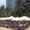 Du khách Nga tại bãi biển Nha Trang. (Ảnh: Phan Sáu/TTXVN)