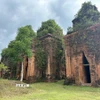 Tháp Khương Mỹ có niên đại vào khoảng đầu thế kỷ thứ 10, được coi là nhóm tháp Chăm còn tồn tại khá nguyên vẹn đến ngày nay. (Ảnh: Đỗ Trưởng/TTXVN)