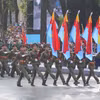 Các khối của Lực lượng Quân đội nhân dân Việt Nam tham gia Tổng duyệt. (Ảnh: Thanh Vũ/TTXVN)
