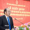 Ông Nguyễn Văn Mạnh, Phó Chủ tịch UBND thành phố Huế, phát biểu. (Ảnh: Mai Trang/TTXVN)