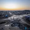 Cảnh tàn phá do xung đột tại Gaza. (Ảnh: THX/TTXVN)