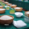Các mẫu gạo dự thi đều có chất lượng tốt, mẫu mã đẹp và được tuyển chọn từ các địa phương trong vùng. (Ảnh: Chanh Đa/TTXVN)
