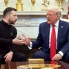 Tổng thống Mỹ Donald Trump và Tổng thống Ukraine Volodymyr Zelensky gặp nhau tại Phòng Bầu dục vào ngày 28/2 (Ảnh: AFP).