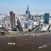 Tòa nhà Bitexco tọa lạc gần sông Sài Gòn, cầu Sài Gòn ở vị trí đắc địa của Thành phố Hồ Chí Minh. (Ảnh: Thanh Vũ/TTXVN)