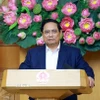 Thủ tướng Phạm Minh Chính chủ trì Phiên họp thứ 4 của Ban Chỉ đạo Trung ương về chính sách nhà ở và thị trường bất động sản. (Ảnh: Dương Giang/TTXVN)