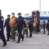 Trung Quốc dẫn dộ 952 nghi phạm từ Myanmar. (Nguồn: China daily)
