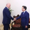 Phó Thủ tướng Trần Hồng Hà tiếp ông Reha Denemec, Phó Chủ tịch Tập đoàn Công nghiệp và Thương mại Xây dựng IC ICTAS (Thổ Nhĩ Kỳ). (Ảnh: Văn Điệp/TXVN)