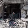 Cảnh tàn phá sau cuộc không kích của Israel tại Gaza. (Ảnh: THX/TTXVN)