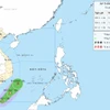 Vị trí và hướng di chuyển của áp thấp nhiệt đới. (Nguồn: Trung tâm Dự báo Khí tượng Thủy văn Quốc gia)