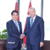 Chủ tịch nước Lương Cường gặp Tổng thống Thổ Nhĩ Kỳ Recep Tayyip Erdogan. (Ảnh: Lâm Khánh/TTXVN)