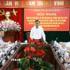Ủy viên Bộ Chính trị, Thường trực Ban Bí thư Trần Cẩm Tú phát biểu tại buổi làm việc. (Ảnh: Mạnh Tú/TTXVN)