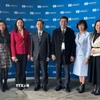 Đoàn Việt Nam tham dự Kỳ họp lần thứ 222 Hội đồng chấp hành Tổ chức Giáo dục, Khoa học và Văn hóa của Liên hợp quốc (UNESCO). (Ảnh: TTXVN phát)