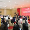 Hội nghị lấy ý kiến cử tri nơi công tác giới thiệu nhân sự từ Cơ quan Đại học Quốc gia Hà Nội ứng cử đại biểu Quốc hội khóa XVI. (Nguồn: (VNU)