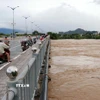 Lũ trên Sông Cái Phan Rang sáng 20/11 cao trên mức động 3. (Ảnh: Công Thử/TTXVN)