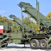 Hệ thống tên lửa phòng không Patriot MIM-104 của Mỹ tại trung tâm huấn luyện ở Torun, Ba Lan. (Ảnh: PAP/TTXVN)