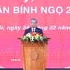 Tổng Bí thư Tô Lâm chúc Tết cán bộ, phóng viên, biên tập viên Thông tấn xã Việt Nam. (Ảnh: Thống Nhất/TTXVN)