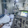 Bệnh nhi N. Đ. N. Đ. chẩn đoán sốc sốt xuất huyết dengue nặng suy đa cơ quan. (Nguồn: Bệnh viện Nhi Đồng Thành phố)
